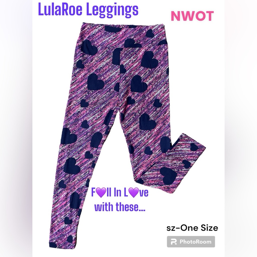 LulaRoe Heart Leggings      N W O T